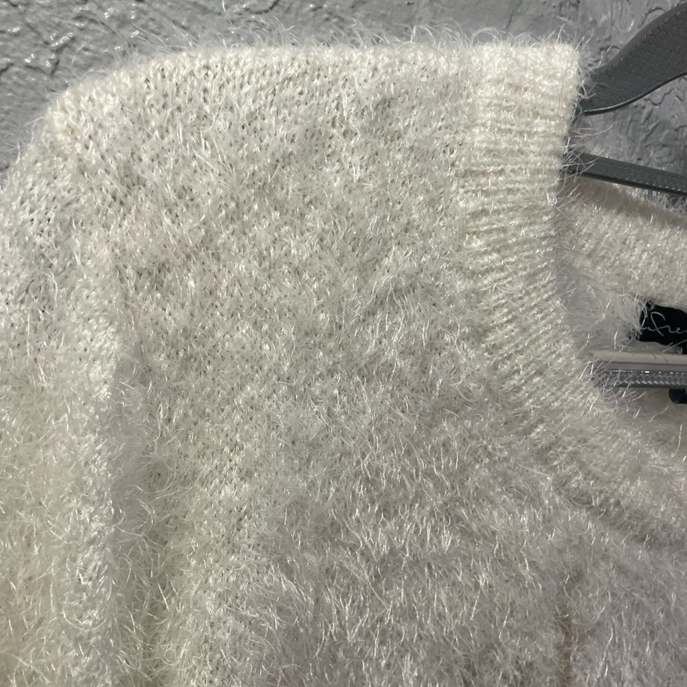 French Laundry Cream and Tan Sweater with Deer Motif - Picture 2 of 6